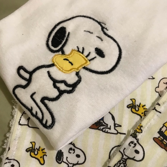 Hand Crafted Other - Snoopy Onesie/Bib/Burp!